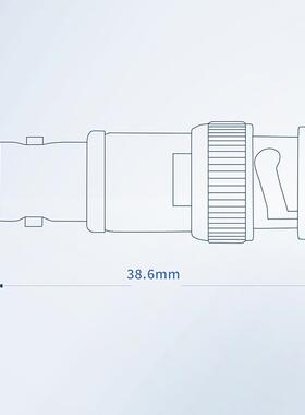示波器50欧BNC匹配器50Ω/75欧阻抗连接器衰减器Q9高频测试 Y1078