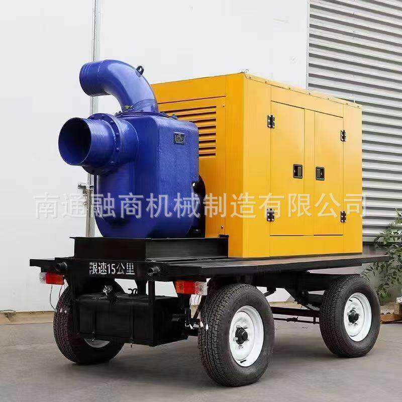 1500立方柴油泵车大流量防汛抗旱排涝移动泵车柴油机水泵机组