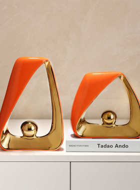 电视柜玄关奢创意样品批发办公装饰品陶瓷房摆件家居酒店轻