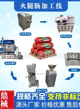 香水加工成MAGA-102套设备 红肠腊肠生产流线 肠火腿灌肠打卡一体
