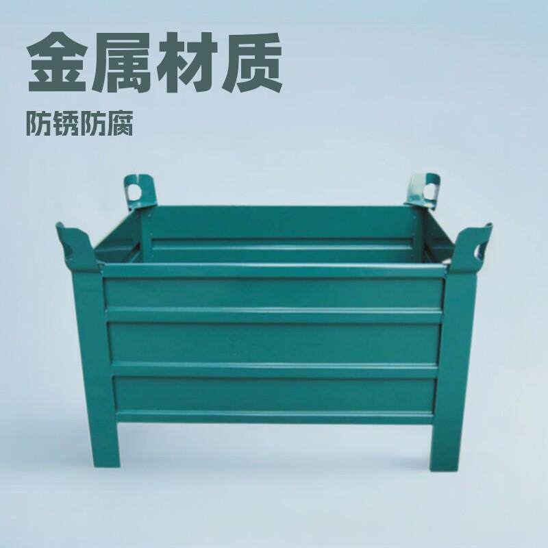金属料箱车间仓库储物箱零件收纳周转箱可堆叠车间防静电周转车