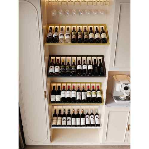 米西里定制红酒架高端酒柜斜架家用酒瓶架葡萄酒展示架