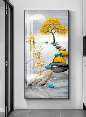 关现玄装饰代画进门入户正对门UXR走廊过道挂画客壁厅入门玄幻画