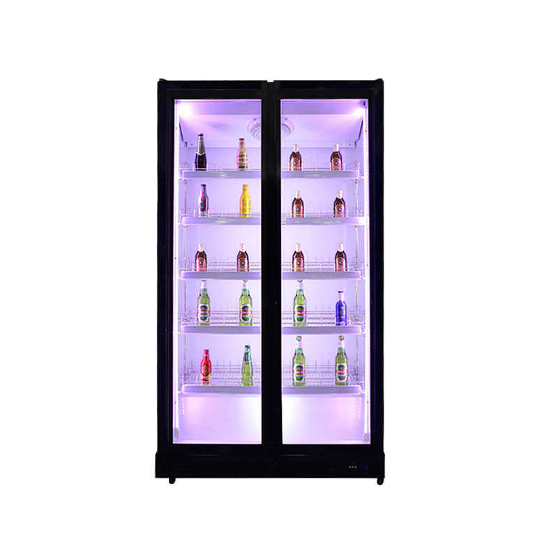 双门饮料酒水柜 立式冷藏展示柜商用冰箱便利店冰柜网红酒水柜