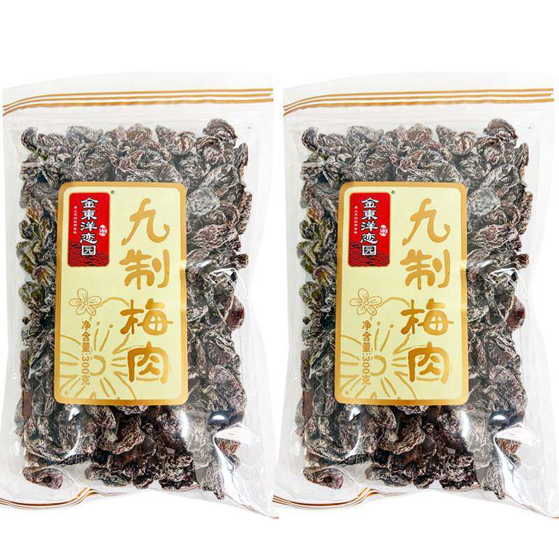 新日期金东洋恋园九制梅肉300g蜜饯果肉梅肉酸甜解馋零食袋装休闲