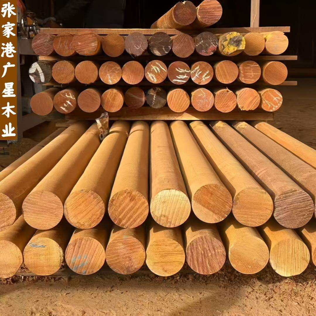 天然印尼菠萝格木料 实木扶手木方木板厂家庭院地板原木