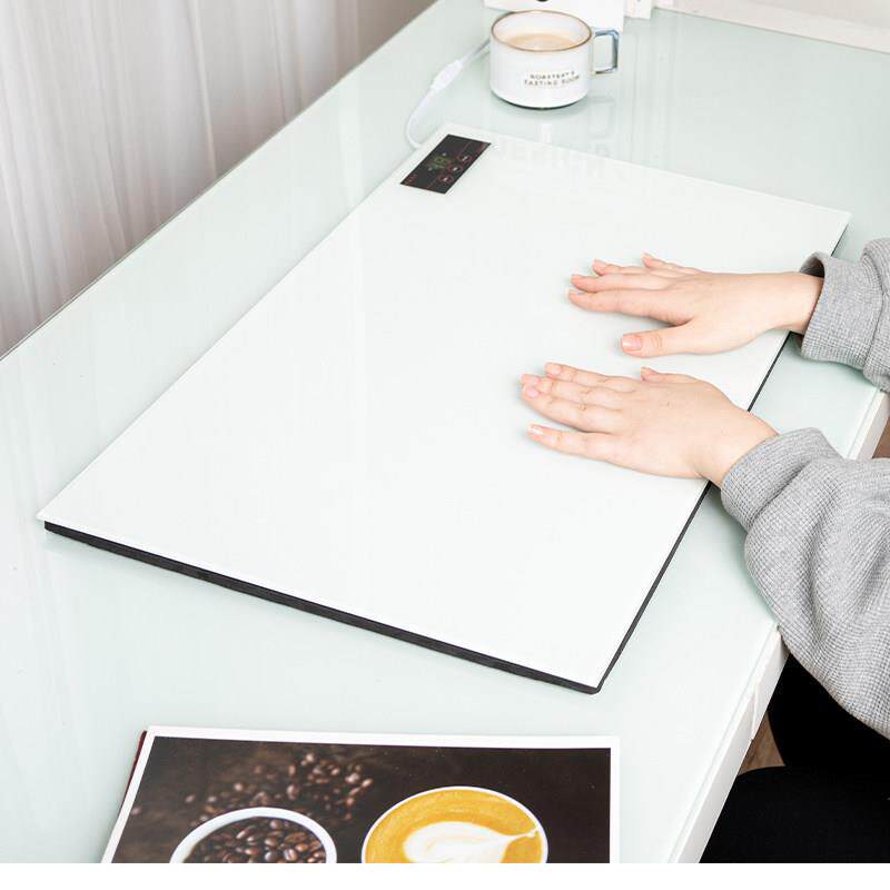 超薄暖桌垫办公室桌面发热垫钢化玻璃电热台板学生暖手加热写字板