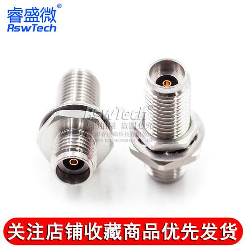 毫米波转接器 2.92-KYKG高频2.92MM母转母带防水圈螺母穿墙DC-50G