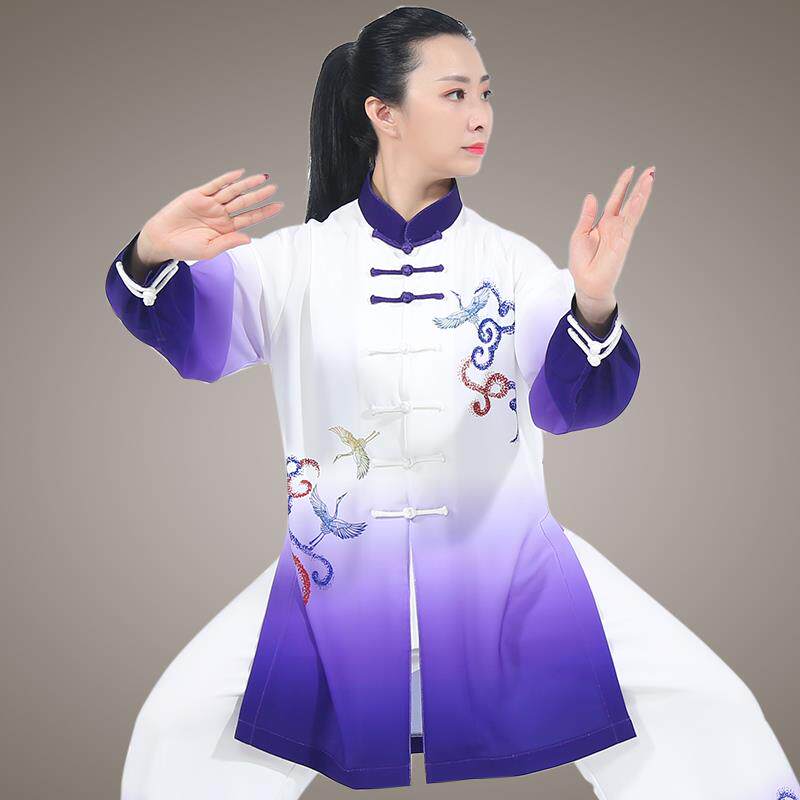 正品五基堂太极套装女装时尚新雅装性能服装吊导春夏透麻气高弹男