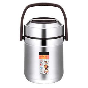 便携超长不锈钢便当保温多层饭盒3041人大容量真空饭桶上班族学生