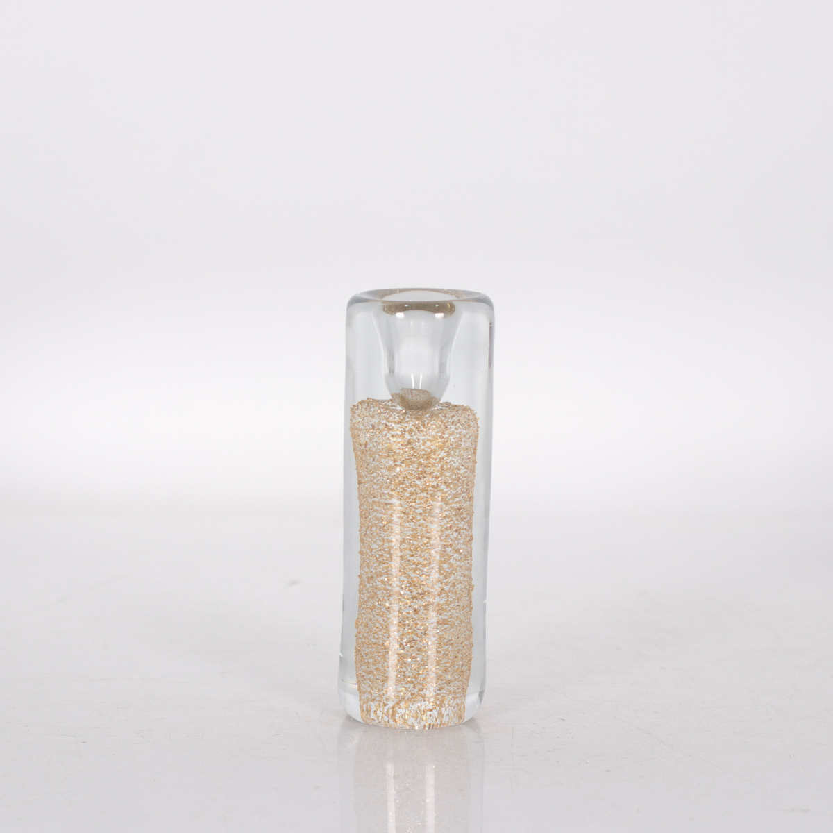 轻奢创意透明手工水晶玻璃蜡烛台家居样板间桌面装饰摆件书挡镇纸