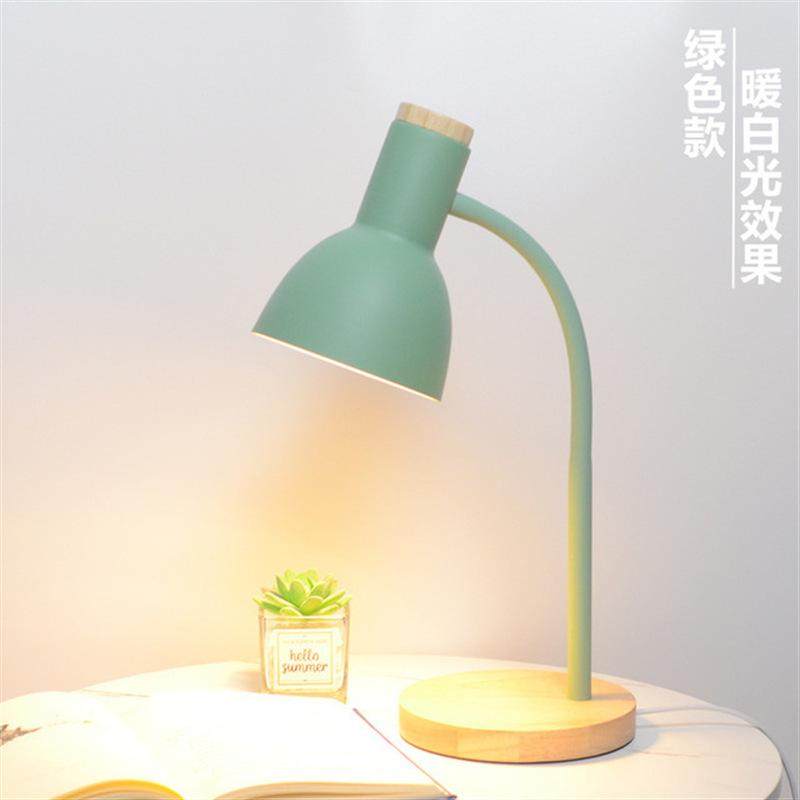 北欧复古台灯学习专用护眼书桌家用宿舍灯高颜值卧室床头灯插电式,家装灯饰光源,阅读台灯(护眼灯/写字灯),淘宝优惠券,粉丝福利购,淘宝优惠卷