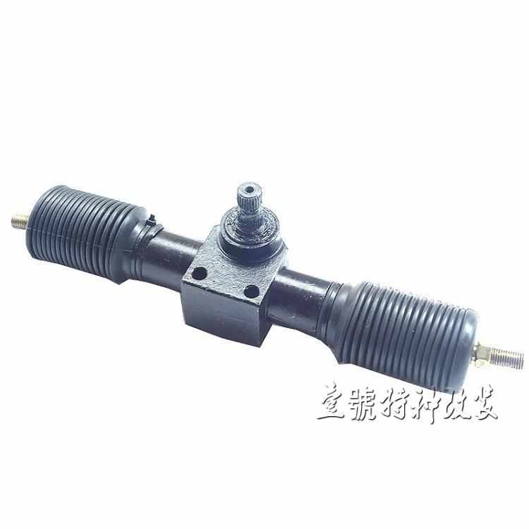 自制四轮卡丁车 农夫车配件改装方向机 金属铁方向机32厘米