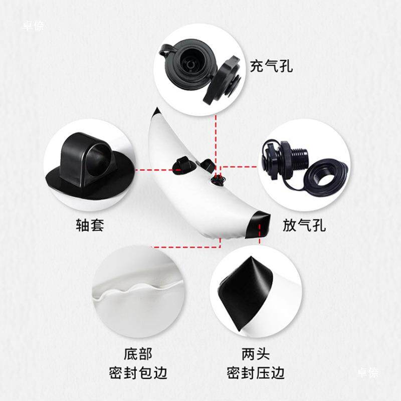 新款皮划艇配件充气浮筒独木舟加固平衡桶漂流船水上通用PVC浮筒
