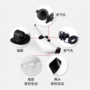 新款皮划艇配件充气浮筒独木舟加固平衡桶漂流船水上通用PVC浮筒