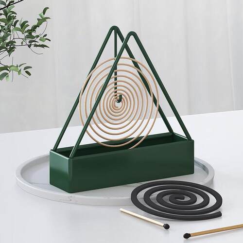 Creative Triangle Mosquito Coil Holder - Fireproof and Heat-