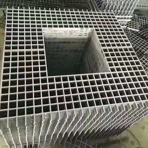 玻璃钢格栅树池篦子地沟污水池盖板踏步板洗车房网格板光伏走道板