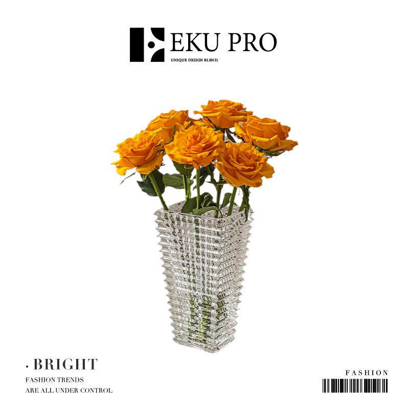 EKU PRO·璀璨·北欧超好看花瓶客厅轻奢高级感玻璃摆件 | Bright