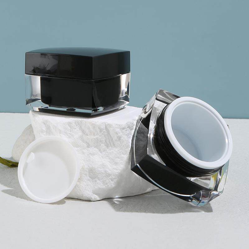 现货亚克力膏霜瓶高档化妆品g面霜分装瓶黑色空瓶小批量眼霜瓶定