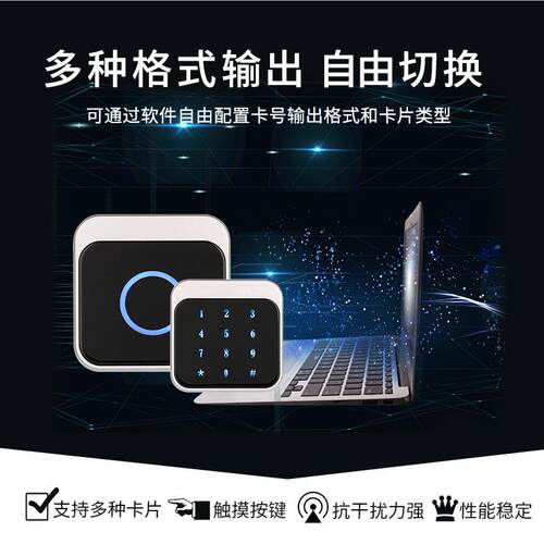 CP读UCPU读写卡头器门禁开关防复制CPU卡国密读写器读非刷接
