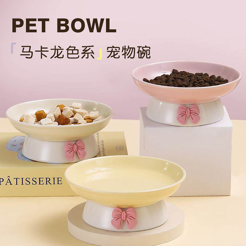 日本陶瓷碗罐头零食盘碟子猫食盆饭碗猫咪碗狗碗食盆宠物碗防打翻