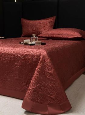 2OBF02三5新款色天纯丝棉大件版简欧床盖套