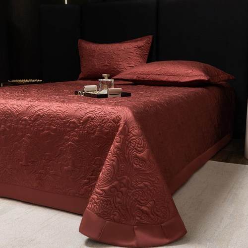 2OBF02三5新款色天纯丝棉大件版简欧床盖套