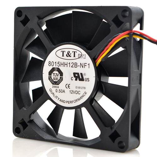 原装T&T 8015HH12B-NF1 12V 0.50A 8CM 8015机箱双滚珠大风量风扇