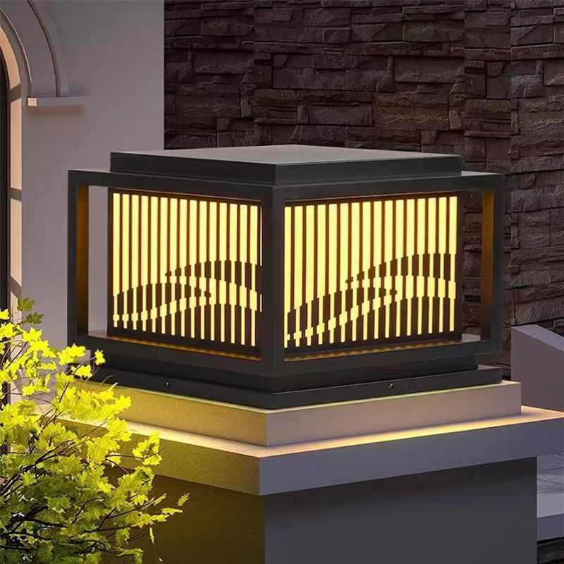 柱头灯太阳能户外防水门柱灯别墅中式庭院灯围墙灯花园大门景观灯