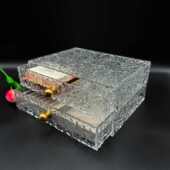 力抽屉式 礼品盒收纳盒亚克定制亚克 热销水波纹桌面力二层