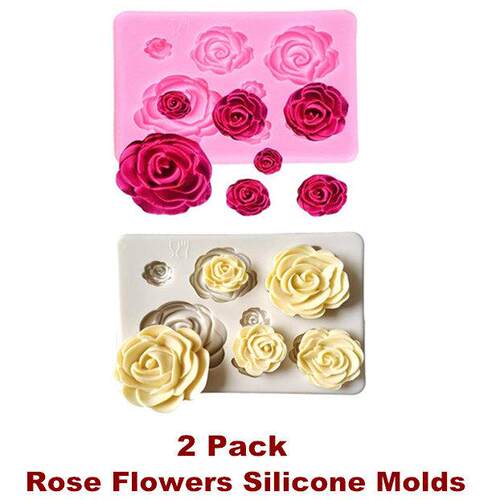 Rose Flowers silicone molds Cake Chocolate Mold Decorating