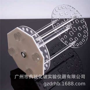 厂家批发有机玻璃旋转吸管架 吸量管架42孔现货 圆盘移液管架