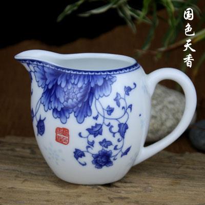 公道杯2026新款高白瓷公道杯陶瓷奶盅脂白纯白公杯功夫茶具茶海分图片
