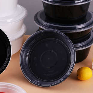 1500-5000ml大容量一次性圆形餐盒外卖火锅冒菜小龙虾专用打包盒