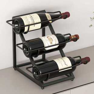 高端红酒架横放酒瓶客厅红酒柜葡萄酒架子铁艺展示架家用酒柜摆件