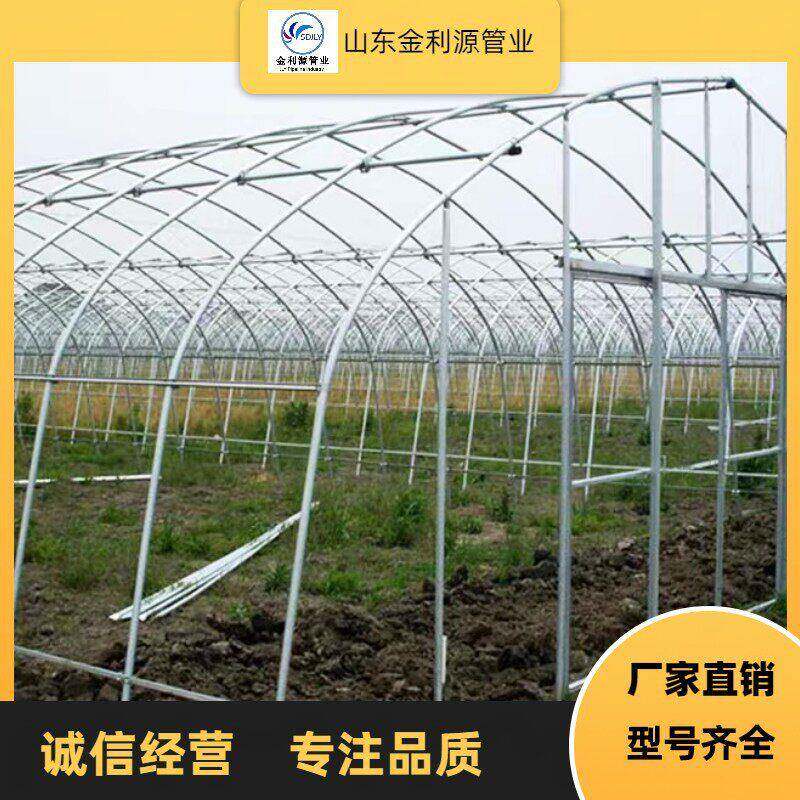 定制加工热镀锌管蔬菜大棚管养殖管骨架镀锌带圆管耐腐蚀