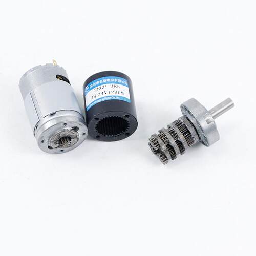 行星齿轮微型直流减速电机12v24v 厂家直供28mm385低速电动机马达