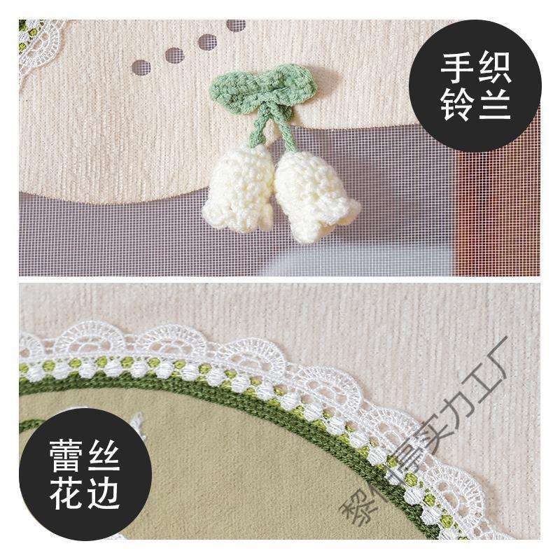 新款防蚊门帘夏季魔术贴磁性自吸纱门法式刺绣家用全磁条纱窗门帘