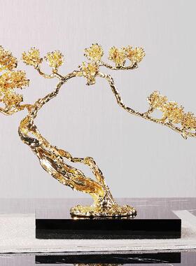 现HJ4050招财客松金发财树酒柜玄关办公室竹报平代安迎家合居节庆