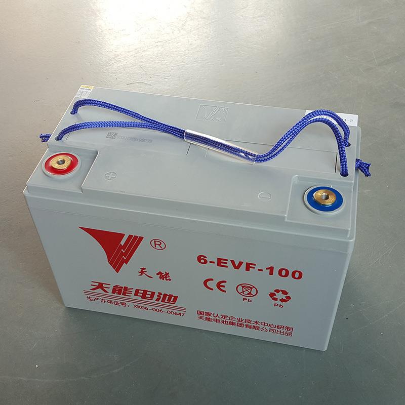 天能电池 12v100ah洗地机用铅蓄电池 天能原装蓄电池 6-evf-100