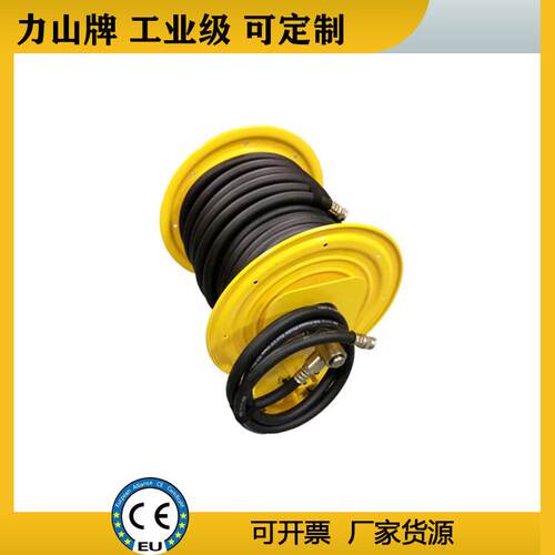 手动气管卷管器不锈钢软管收卷器消防工业级水管卷盘高压水鼓力山