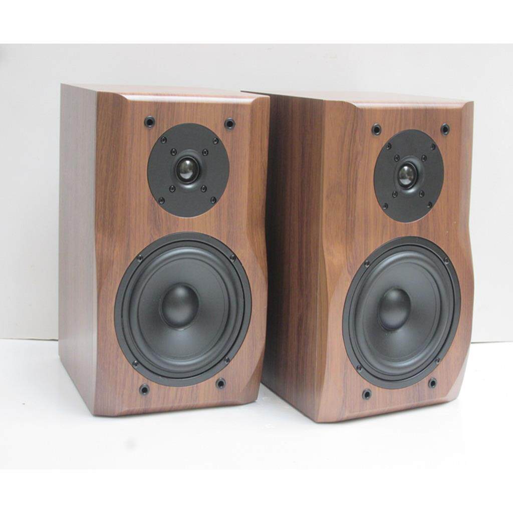 6.5寸AOP被动高低音二分频Hifi优质木质书架式桌面6寸被动音箱AI