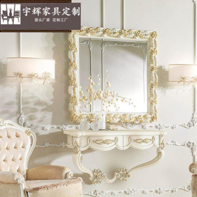 欧式沙发椅全实木老虎椅高靠背法式休闲椅布艺扶手围椅仿古咖啡椅