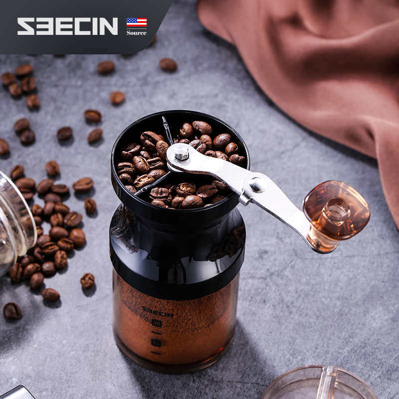 手摇磨豆机 陶瓷磨芯 磨粉器 便携式迷你 家用咖啡研磨机