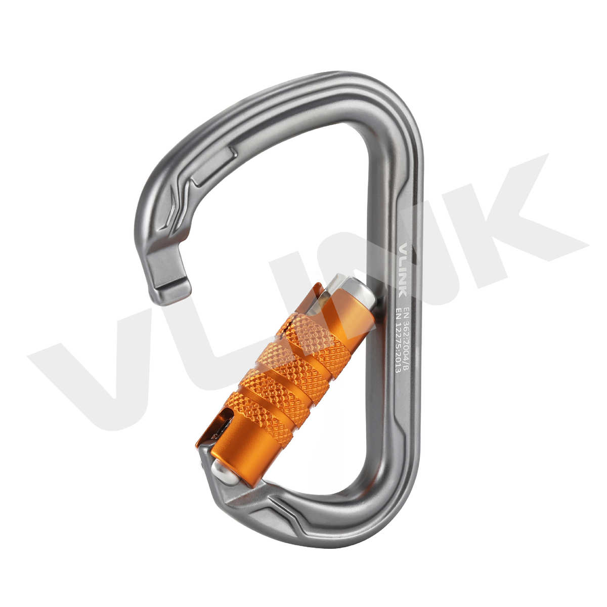 供应新款30kN自动主锁攀岩登山扣D形铝合金二段登山扣