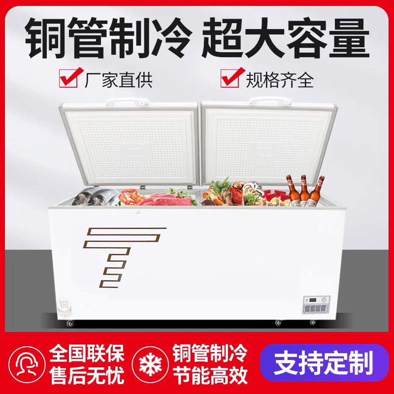 冷柜家用小型冷冻保鲜冷藏双用小冰柜三级节能单温双温卧式冰柜