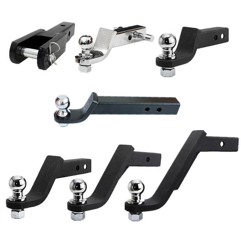 汽车方口推车臂车尾改装流氓钩拖车钩配件连接器方口推车球通用臂