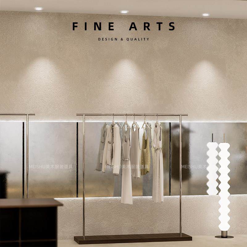 服装店专用展示架落地式挂衣架童装店不锈钢服装架女装店中岛货架