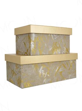 月亮空间样板房金叶收纳箱衣帽间衣柜装饰收纳箱饰品展厅