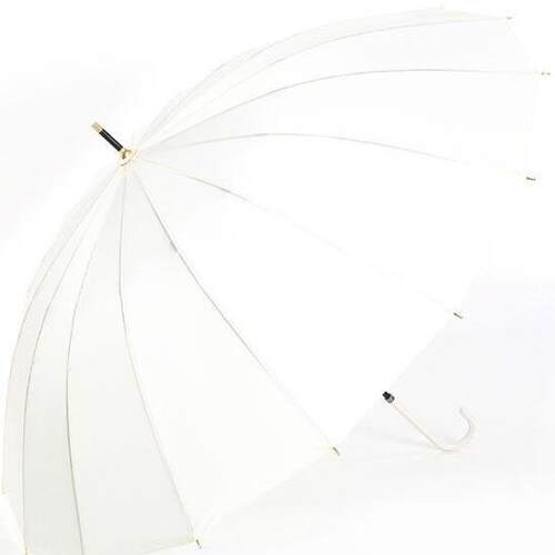 正品外贸厂|贼结实！晴 加素色长柄直工杆抗风弯柄大16骨雨伞遮阳